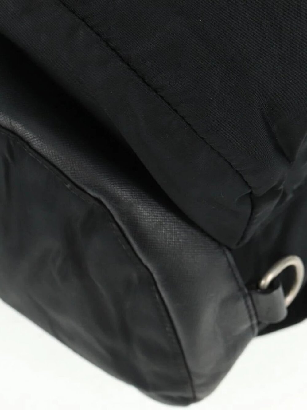 PRADA Backpack Nylon Black Silver Auth gh1538 - Picture 4 of 16